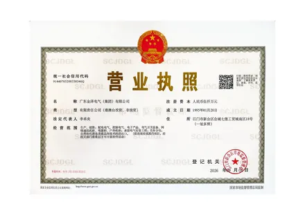 广东金泽电气营业执照